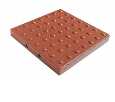 TDD-ATC-25 Truncated Domes Cast-in-Place Replaceable Tiles - 2' x 5' - Colonial Red