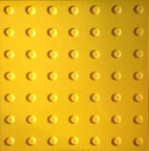 Truncated Domes Tiles for Concrete Surfaces - 3' x 5' - Yellow