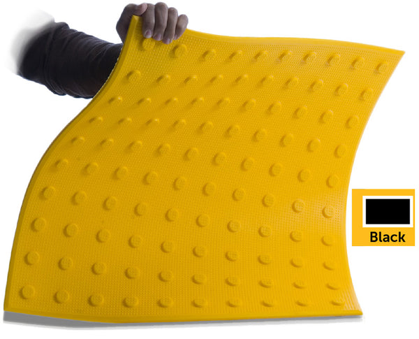 TDD-UT-25 Truncated Domes - Flexible Urethane ADA Pads - 2' x 5' - Black