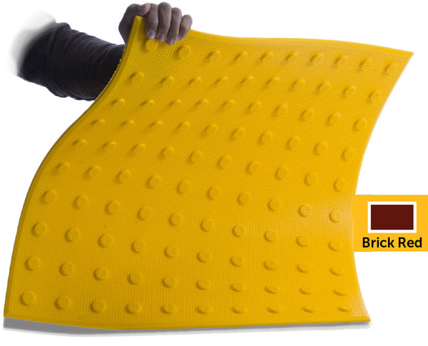 TDD-UT-22 Truncated Domes - Flexible Urethane ADA Pads - 2' x 2'- Brick Red