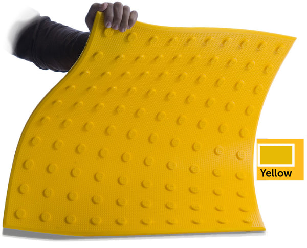 TDD-UT-25 Truncated Domes - Flexible Urethane ADA Pads - 2' x 5' - Yellow