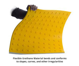 Truncated Dome ADA Pads in Flexible Urethane - For Concrete Surfaces